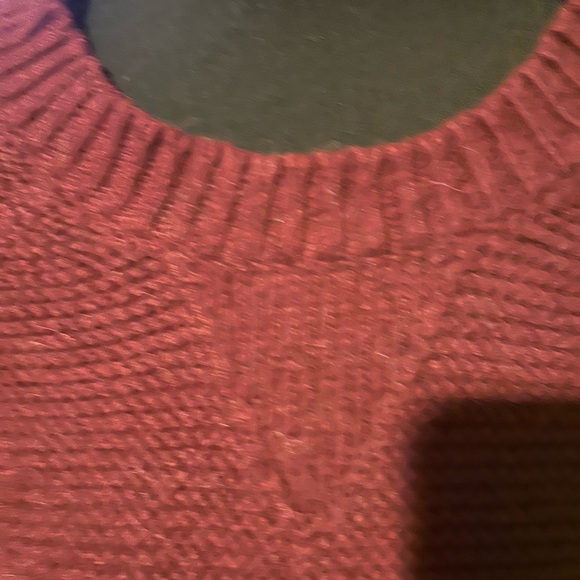 Madewell Rich Burgundy Crew Neck Sweater - Picture 2 of 6
